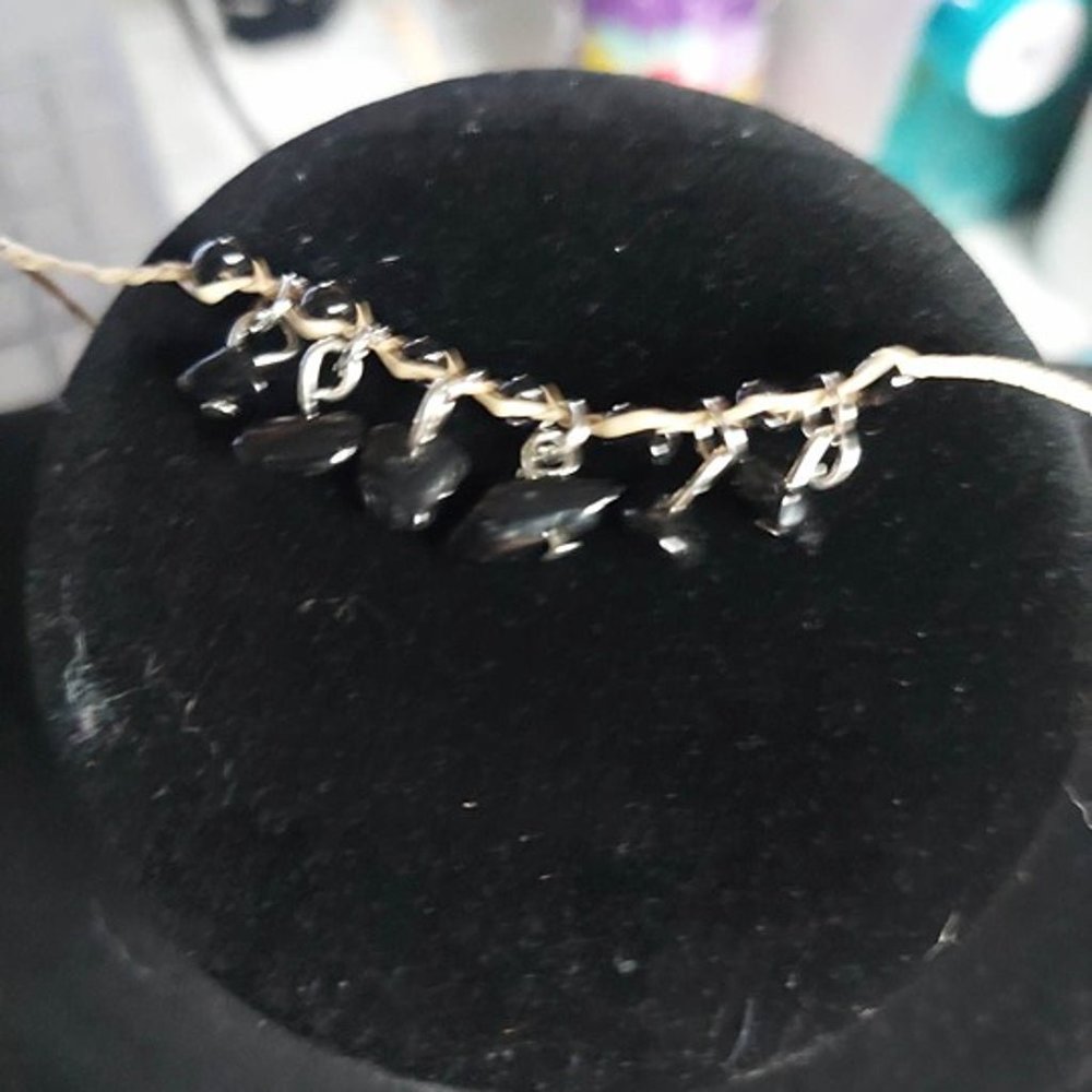 Black crystal bracelet